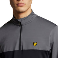 Lyle & Scott Colour Block Midlayer - True Black