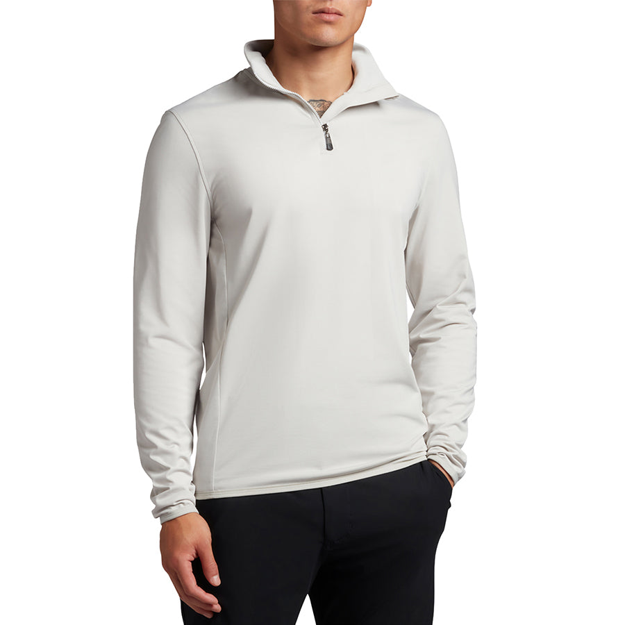 Lyle & Scott Tonal Eagle Tech 1/4 Zip Midlayer - Pebble