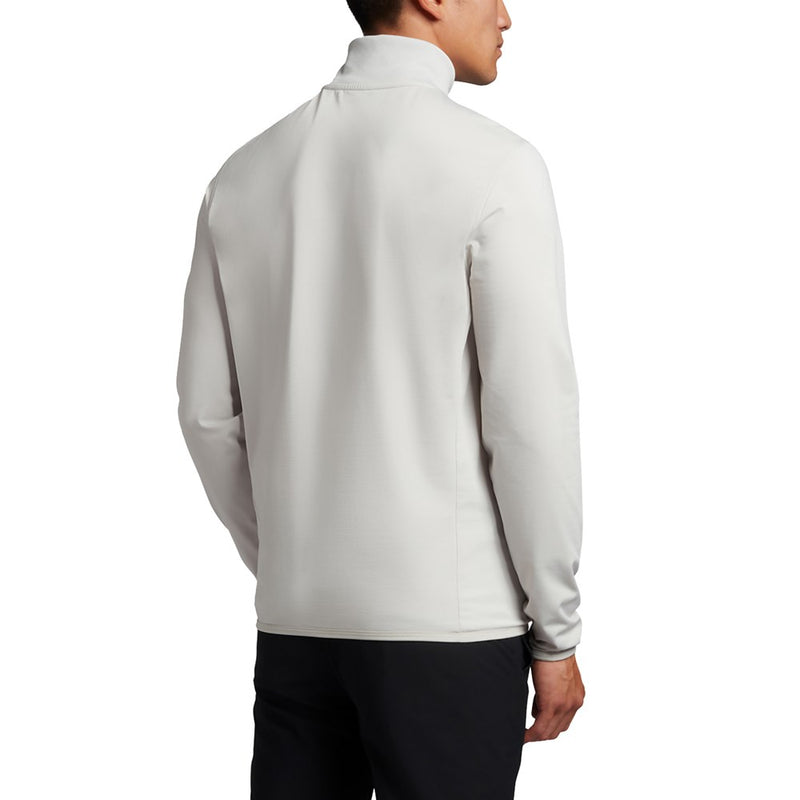 Lyle & Scott Tonal Eagle Tech 1/4 Zip Midlayer - Pebble