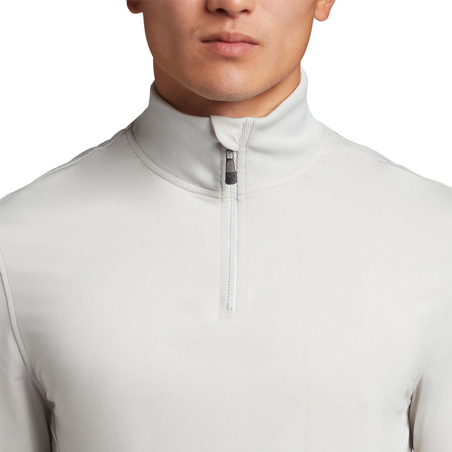 Lyle & Scott Tonal Eagle Tech 1/4 Zip Midlayer - Pebble