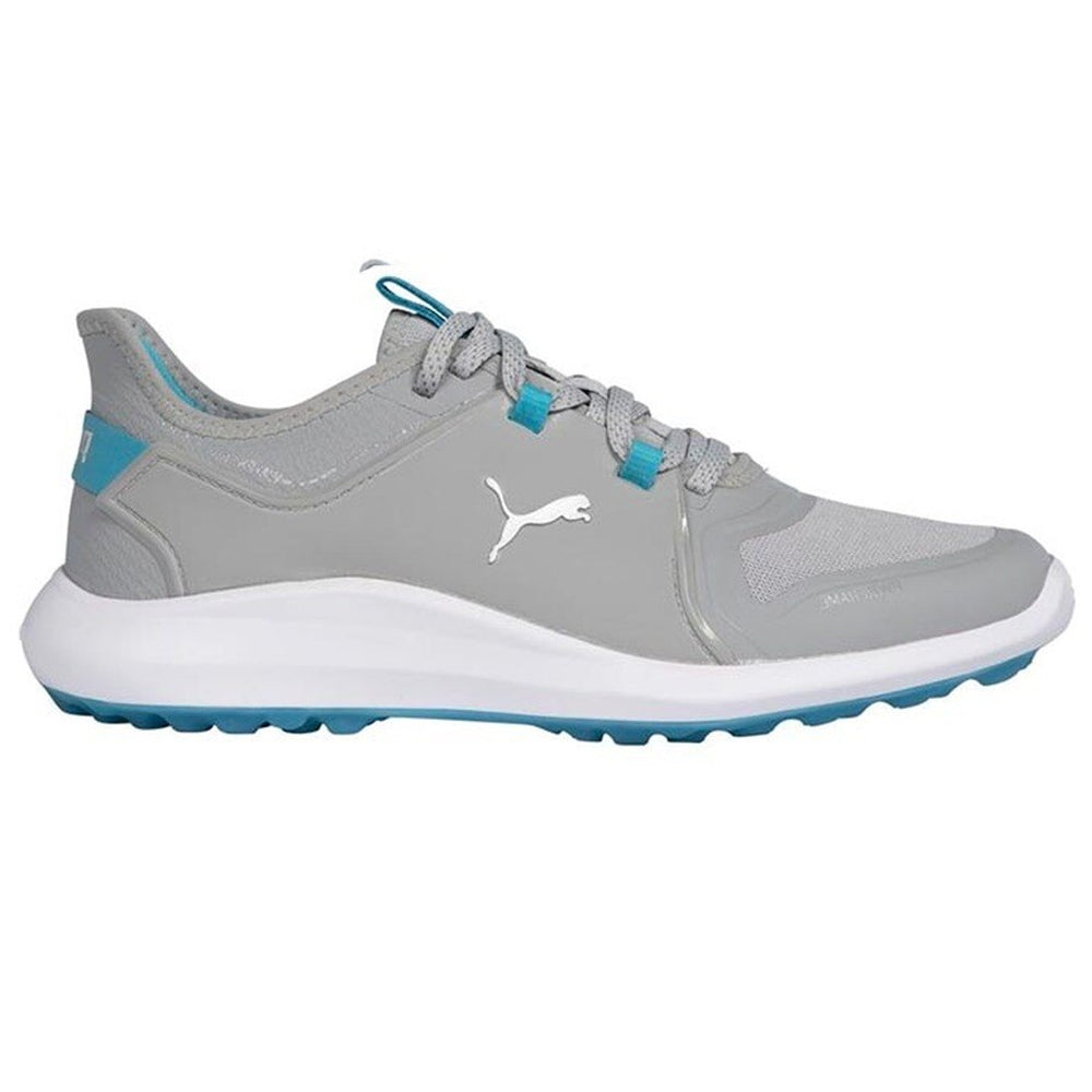 Puma Women's IGNITE FASTEN8 Golf Shoes - High Rise / Puma Silver / Scuba Blue