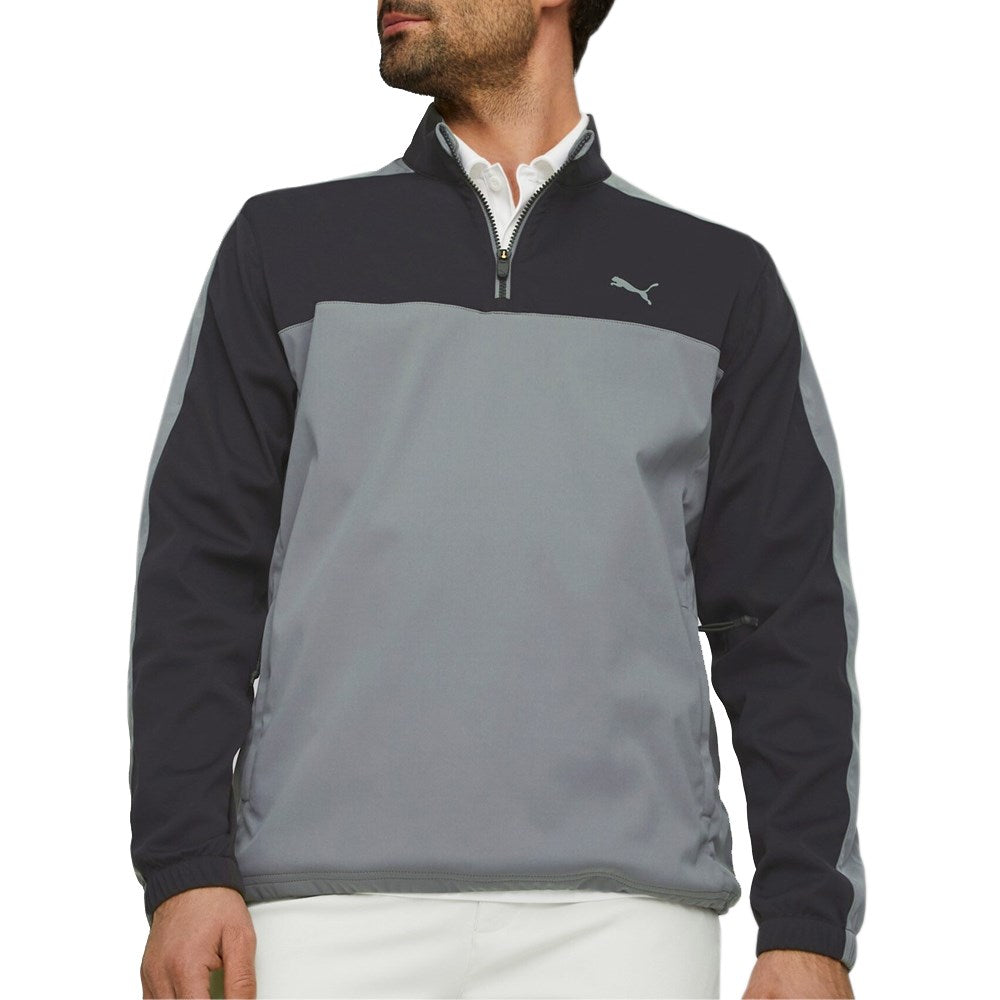 Puma Momentum Woven Golf 1/4 Zip - Puma Black/Quiet Shade