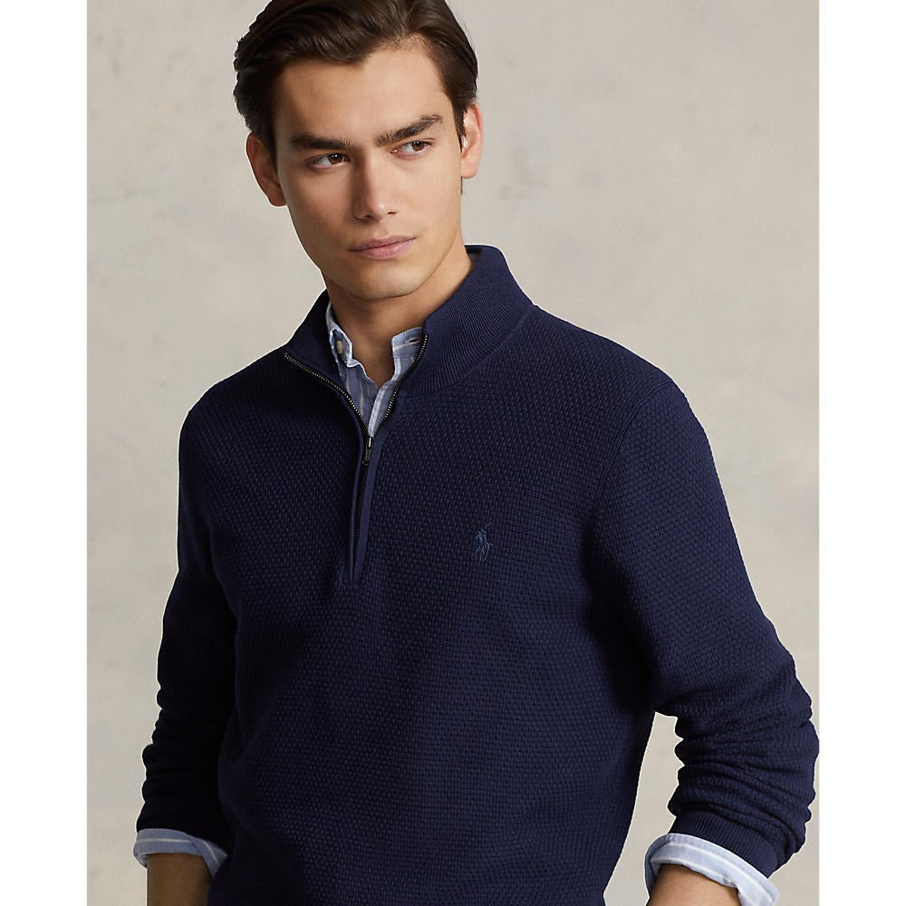 Ralph lauren half zip navy online