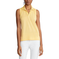 RLX Ralph Lauren Women's Tour Performance Sleeveless Golf Shirt - Beach Yellow